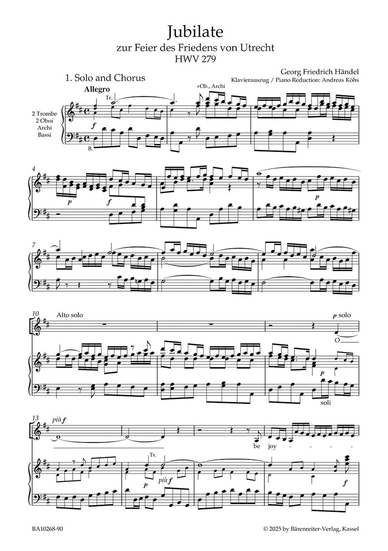 Utrecht Jubilate, HWV 279