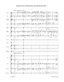 Konzert für Violoncello = Concerto for Violoncello and Orchestra no. 1 H 196 I–III