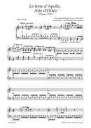 Atto d'Orfeo from "Le feste d'Apollo"（ヴォーカル・スコア）