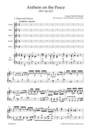 Anthem on the Peace, HWV 266（ヴォーカル・スコア）