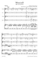 Missa brevis B-flat major K. 275 (272b) （ヴォーカル・スコア） / Mozart (Bärenreiter)