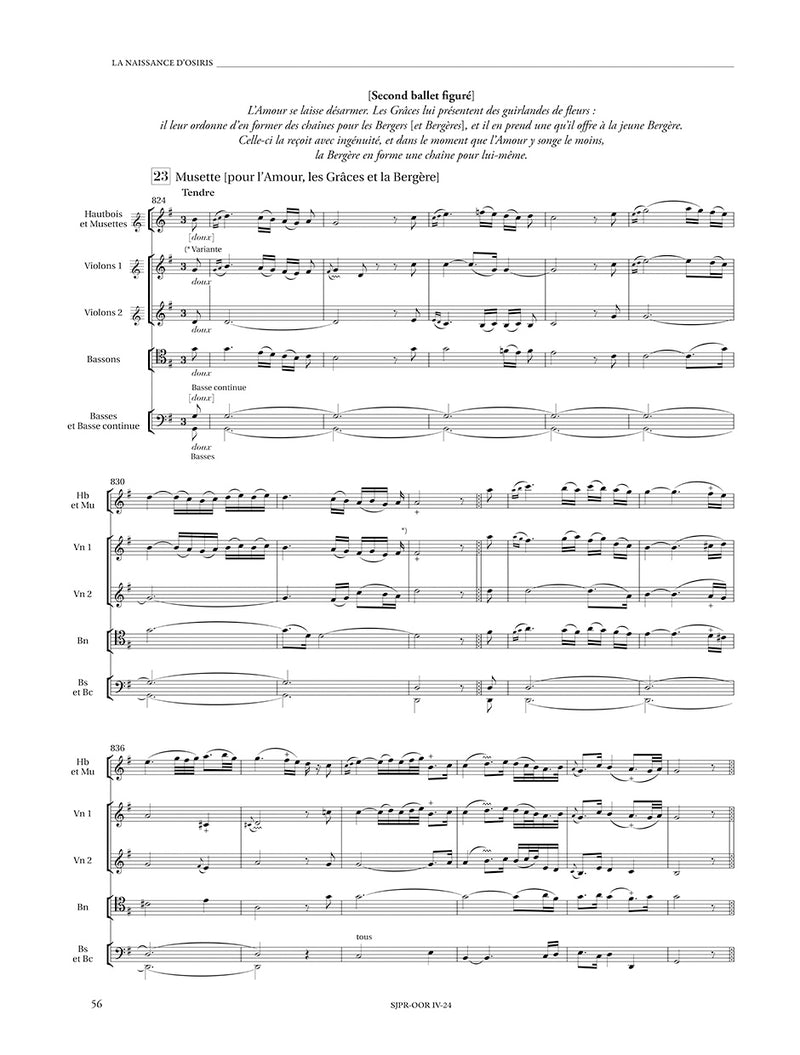 La Naissance d'Osiris RCT 48 (Score)