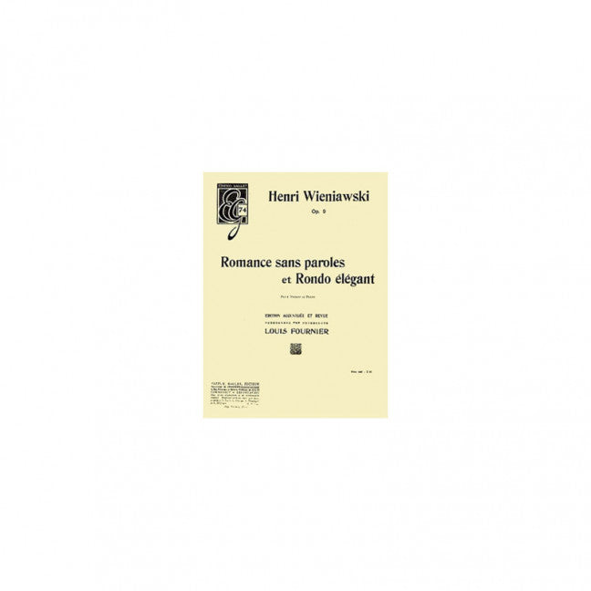 Romance sans paroles et Rondo élégant Op. 9