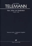 Herr, lehre uns bedenken, TVWV 1:763（ヴォーカル・スコア）