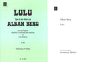 Lulu, Acts 1-3 （ピアノ・リダクション）