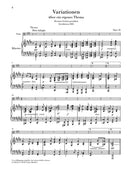 自作主題による変奏曲 op. 10 = Variationen über ein eigenes Thema
