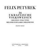 24 Ukrainische Volksweisen