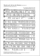 Wachet auf, ruft uns die Stimme