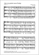 Aber, wer glaubet unsrer Predigt