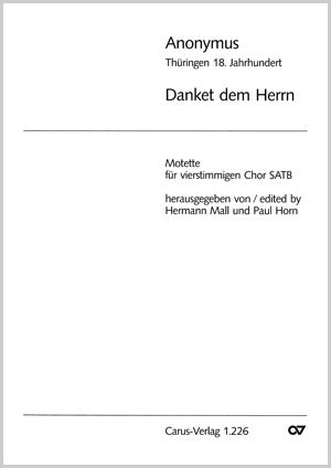 Danket dem Herren, denn er ist freundlich