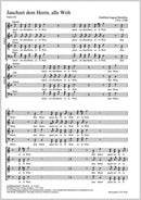 Jauchzet dem Herrn, alle Welt, HoWV V.20 (Score)