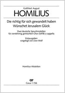 Die richtig für sich (2), Wünschet Jerusalem (1)