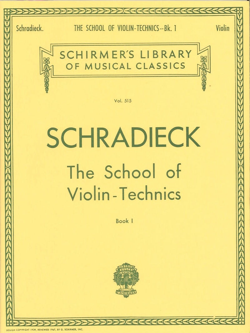 School of Violin Technics - Book 1