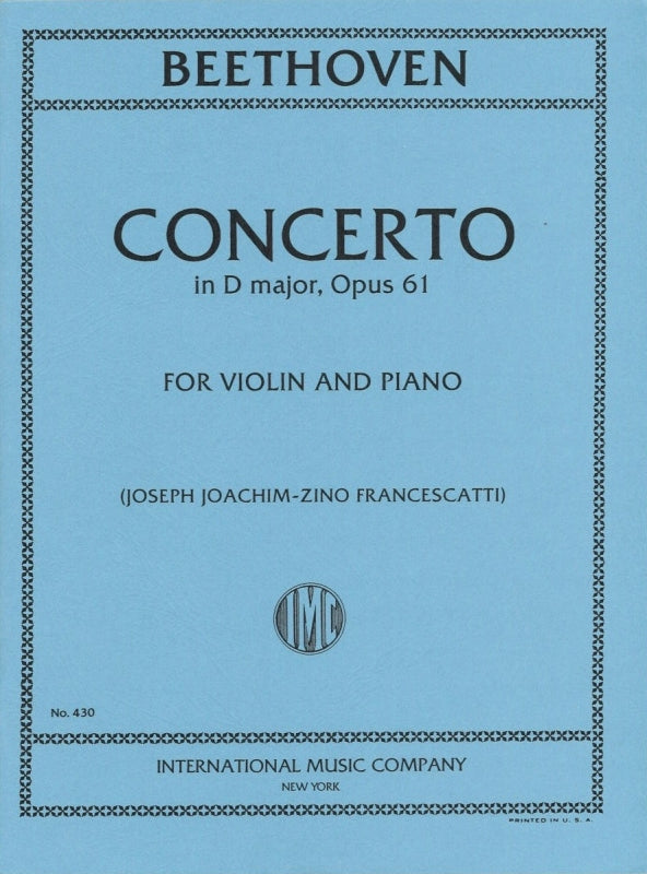 Concerto in D major, op. 61 (Francescatti)