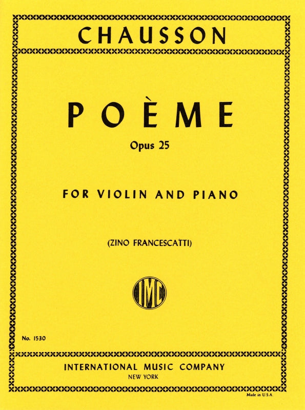 Poeme, Op. 25 (Francescatti)