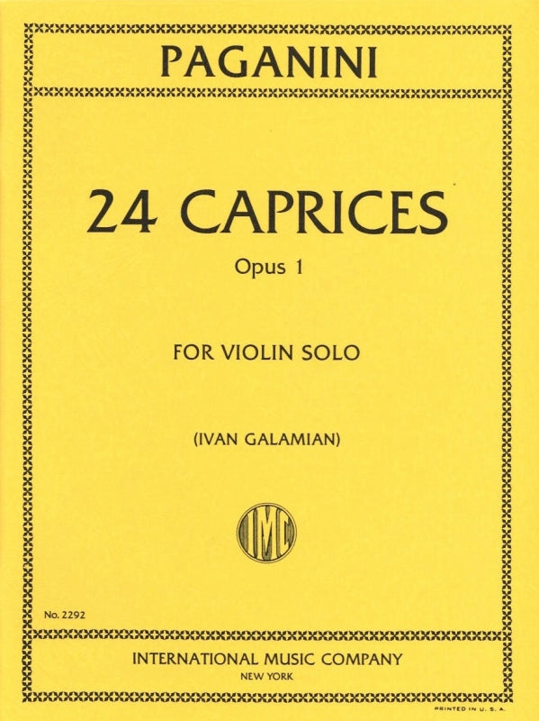 24 Caprices, op. 1 (Galamian)