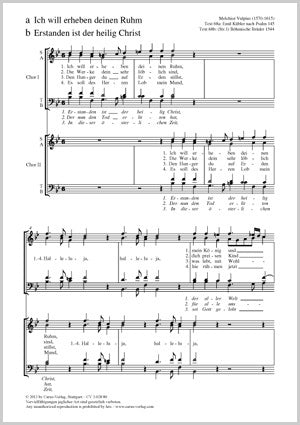 Erstanden ist der heilig Christ (SATB/SATB)