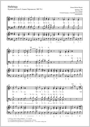 Halleluja, MH 79, 1 (SATB)