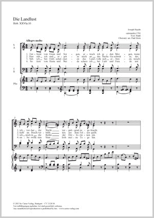 Die Landlust, Hob. XXVla:10 (SATB)