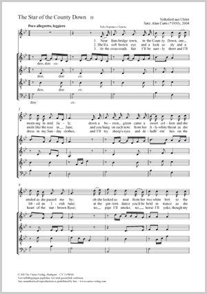 The Star of the County Down (SATB)