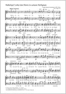 Halleluja! Lobet den Herrn in seinem Heiligtum