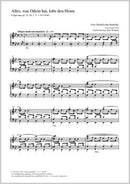 Alles, was Odem hat, lobe den Herrn, MWV A 18