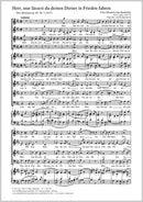 Herr, nun lässest du deinen Diener in Frieden fahren