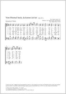 Vom Himmel hoch, da komm ich her (SATB)