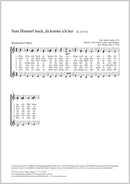 Vom Himmel hoch, da komm ich her (SSA)