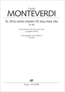 Sì, ch´io vorrei morire / O Jesu mea vita, SV 89