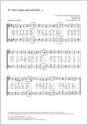 Nun singet und seid froh / In dulci jubilo (SATB)