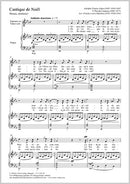Cantique de Noël（SATB版）