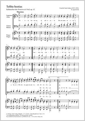 Tollite hostias, op. 12 (SATB, piano/organ)