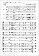 Tout pénétrés de ta grandeur immense