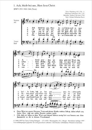 Choralsätze 1, 21 Kirchenlieder in vierstimmigen Sätzen
