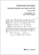 Deutsche Sprüche von Leben und Tod (Full score)