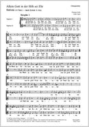 Allein Gott in der Höh（合唱楽譜）
