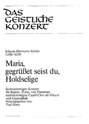 Maria, gegrüßet seist du (Score)