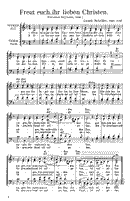 Bach, Schröter: Freuet euch, ihr Christen alle, Bach: Ich freue mich im Herrn