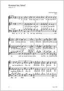 Ruppel: Kommet her, höret, Bach: O Gott, du frommer Gott, Stern: Ich freu mich in dem Herren