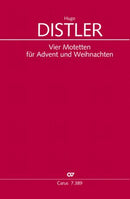 Vier Motetten für Advent und Weihnachten (Score)