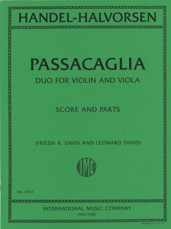 Passacaglia (Duo for violin and viola)