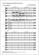 Trois Fragments de son（合唱楽譜）