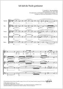 Ich hab die Nacht geträumet