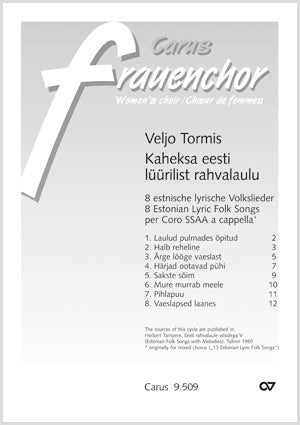 8 estnische lyrische Volkslieder