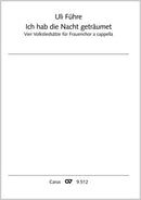 Ich hab die Nacht geträumet