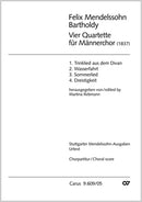 Vier Quartette für Männerchor（合唱楽譜）