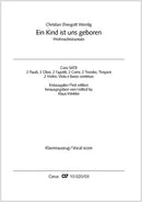 Ein Kind ist uns geboren（ヴォーカル・スコア）