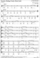 Komm, heiliger Geist, Herre Gott [chorus 1 score]