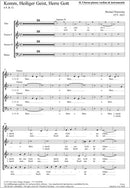 Komm, heiliger Geist, Herre Gott [chorus 2 score]